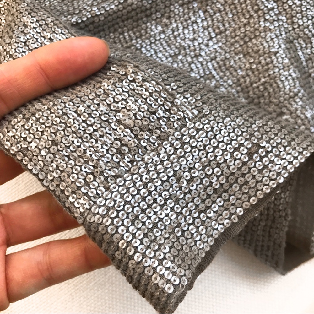 🆕in! REISS GREY SAGE SEQUIN MIDI SKIRT! - Picture 8 of 11